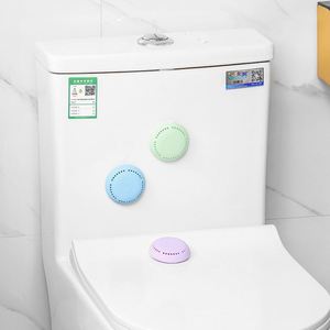 Écran d'urinoir jetable en plastique collant, deux pièces, écologique, diffuseur d'aromathérapie pour salle de bain, parfum longue durée - Product Image 4