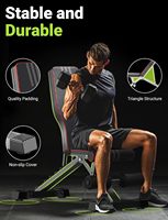 Banc de musculation réglable pour l'entraînement complet du corps; Banc de presse pliable pour la musculation à domicile