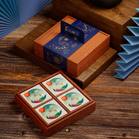 Usine vente en gros de luxe Mooncake magnétique cadeau solide boîte en carton emballage chocolat macaron boîte