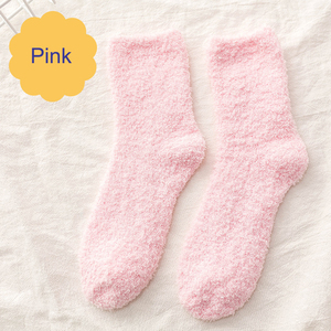 Nuevo invierno cálido suave calcetines de bordado Logo Rosa Calcetines de las mujeres - Product Image 6