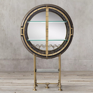 Nouveau design : Meuble à vin de luxe pour salon, meuble de bar d'angle, vitrine en verre, décoration intérieure - Product Image 5