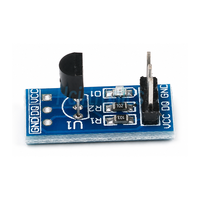 Modul Sensor Suhu Digital DS18B20 Papan Pengukur Satu Kabel untuk STM32 51 MCU