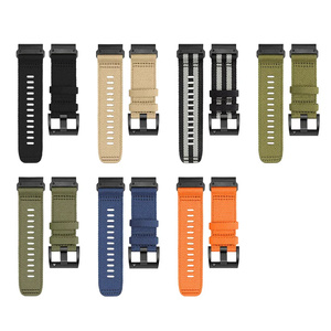 Bracelet de montre intelligente 22 mm 26 mm pour hommes et femmes, en nylon et toile, à libération rapide, pour Garmin <span class=keywords><strong>Fenix</strong></span> 8 7 7X - Product Image 5