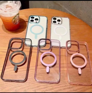 Étui de téléphone magnétique transparent de haute <span class=keywords><strong>qualité</strong></span> pour Samsung Galaxy S26 S25 Ultra A57 A37 A56 A07, coque transparente compatible avec la charge sans fil - Product Image 2