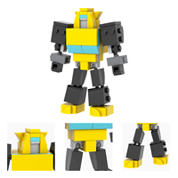 Bloques de Construcción MOOXI MOC1691, Robot Deformable Amarillo, Regalo DIY, Juego Educativo para Niños