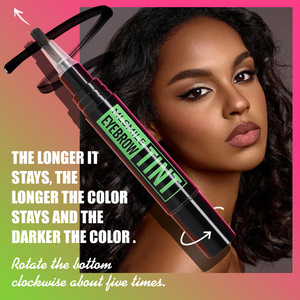 <span class=keywords><strong>Crayon</strong></span> liquide teinté pour sourcils waterproof longue tenue anti-bavures avec pinceau pochoir et fonction de révélation de couleur rotative - Product Image 2