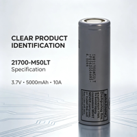 Batterie cylindrique au lithium-ion INR21700 M50LT 3,6V 5000mAh, batterie rechargeable 21700 haute performance