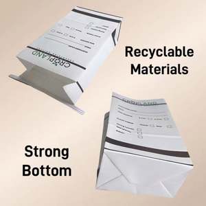 Biodegradable White Kraft <b>Paper</b> Bags for Packaging Tin Tie Bag Packing Croplan Tin Tie Kraft Soil Sample Bag Printed Custom - Product Image 5