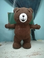 Costume réaliste pour adulte Masha et le Ours géant, costume de mascotte en peluche Teddy, location, blanc, 1 pièce, unisexe, 6 kg