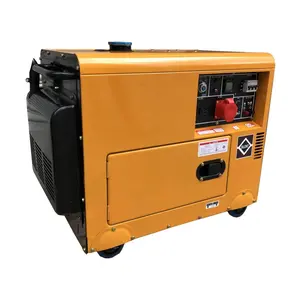 Gerador diesel silencioso portátil, 3kw 5kw 8kw do ar-refrigerado único gerador de cilindro