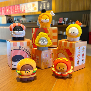 Kotak Resin Tema Makanan Lucu Bentuk Anak Anjing, Dekorasi Meja, Koleksi Mainan, Hadiah untuk Penggemar Hewan, Pajangan Meja Remaja - Product Image 2
