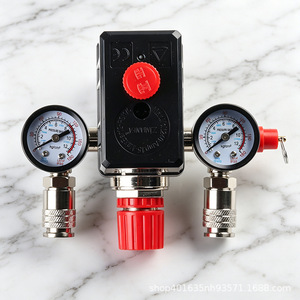 Válvula Reguladora de Presión para Compresor de Aire ZY con Manómetros y Conectores para Uso Industrial - Product Image 3