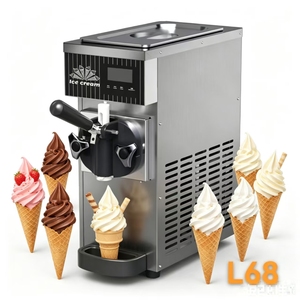Nouvelle machine commerciale électrique à crème glacée et yaourt glacé à saveur unique, machine à crème glacée molle professionnelle - Product Image 1