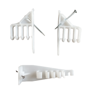 Weißer Kabelstapelhalter Drahtkabel-Befestigungsnagel Elektrisch Isolierter Kabelorganisator für 4 Kabel - Product Image 3