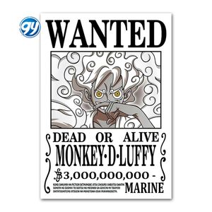 75 Style noir 3 milliards de toile matériel loi <span class=keywords><strong>mort</strong></span> <span class=keywords><strong>ou</strong></span> vivant Luffy Zoro Bounty voulait affiche 1 pièce décoration murale Anime affiche - Product Image 6