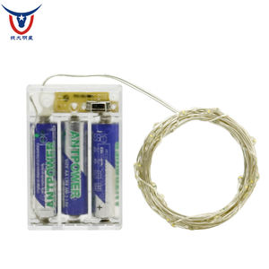 <span class=keywords><strong>Guirlande</strong></span> extérieure étanche pour jardin mariage fête de noël décoration à piles blanc chaud Led fée lumière - Product Image 1