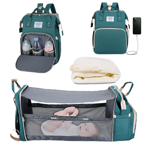 Deellt multifonctionnel pliant étanche <span class=keywords><strong>maternité</strong></span> poussette bébé Nappy <span class=keywords><strong>sac</strong></span> lit <span class=keywords><strong>sac</strong></span> à dos <span class=keywords><strong>sac</strong></span> à couches avec berceau pour mon - Product Image 1