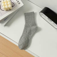 Chaussettes de sport personnalisées Crew Logo Chaussettes de sport souples athlétiques évacuant l'humidité pour hommes pour la salle de sport