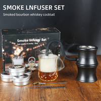 Ensemble de fumeur de whisky électrique Chargeur USB Fumeur de cocktail Bouchon de fumeur portable Injecteur de fumée Coffret cadeau