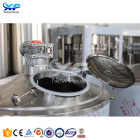 Réservoir de stockage et de mélange industriel pour bière, vin et spiritueux, 1000L, en acier inoxydable 304/316, sur mesure, automatique, haute productivité, économie d'énergie