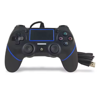 Manette de jeu filaire USB pour PS4 et PC, contrôleur de jeu avec détection de mouvement et vibration