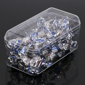 Custom acrylic Plastic Cake Packaging Boxes Container Biscuit Small Candy Dessert Box For Sweet Cookie tiramisu packaging case