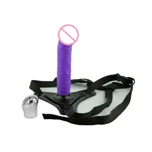 Correa en el pene para mujer, juguete sexual, Bondage, vibrador, consoladores para mujer, tirantes