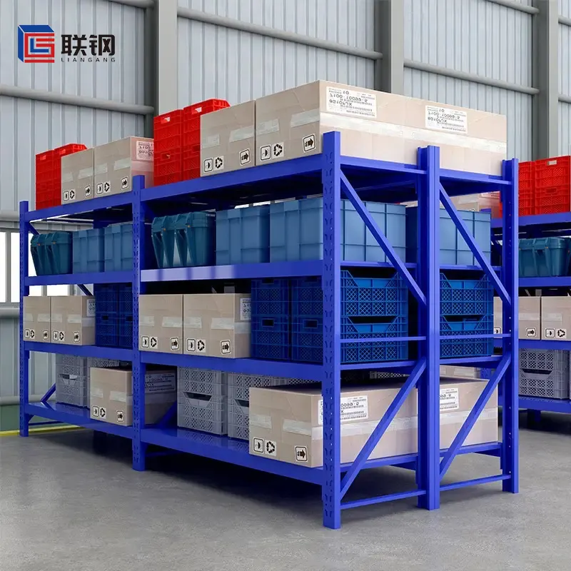 Warehouse Pallet Racking Steel Storage Heavy Duty Unit Metal Shelves Rack