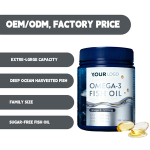 Usine OEM/ODM – Vente en gros de compléments d'huile de poisson oméga-<span class=keywords><strong>3</strong></span> pour le soutien cardiovasculaire, 200 gélules pour la famille - Product Image 2