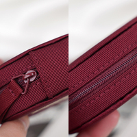 Monedero especial redondo VIP de lujo para auriculares con cremallera Mini bolsas de maquillaje portátiles Rojas clásicas