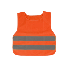 Chaleco reflectante de PVC de poliéster ligero personalizable para niños Equipo DE SEGURIDAD DE MALLA ajustable con cierre de cremallera - Product Image 5