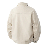 Chaqueta de Hombre de Pana Teñida Informal para Otoño-Invierno 2025, con Botones, Cuello Vuelto, Manga Larga, Transpirable y de Color Sólido