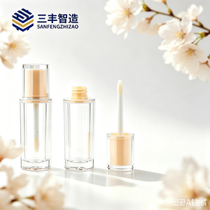 Botella Transparente de PETG para Brillo Labial de 5 ml con Tapa de Rosca, Envase Cosmético Recargable Vacío para Bálsamo Labial y Maquillaje - Product Image 1