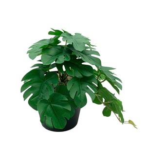 Artificial forest-themed <b>hanging</b> potted plants with artificial leaves; decorative floral arrangements for the living room. - Product Image 5