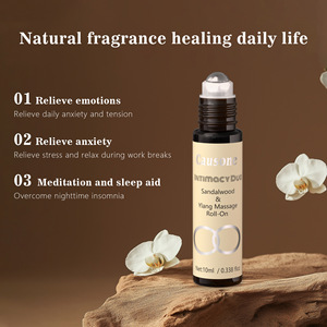 Huile rafraîchissante en roll-on au bois de santal, huile essentielle d'aromathérapie pour soulager le stress, anti-somnolence, rafraîchissante, stimulant cérébral - Product Image 3