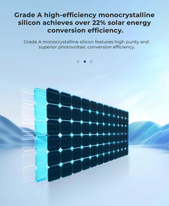 Kit de Panel Solar Plegable Portátil Swalle de 400 W Compatible con Estación de Energía EcoFlow River Pro Delta Max <span class=keywords><strong>Bluetti</strong></span> AC200P, Enchufe Europeo - Product Image 6