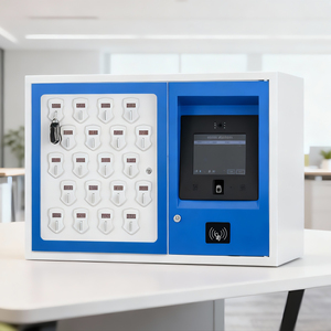 Armadietto per chiavi intelligente per uso ospedaliero con schermo da 7 pollici da 10 slot per riconoscimento delle impronte digitali serratura elettronica dal Design moderno in acciaio - Product Image 1