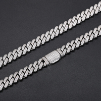 Chaîne cubaine Hip Hop pour homme en laiton plaqué or 18 carats, entièrement micro-pavée de zircon 5A, bijou de mode pour rappeur, cadeau