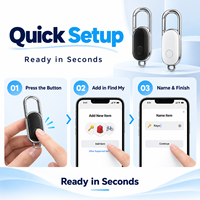 YK-F15 Smart Finder Tag Berfungsi dengan Apple Find My Global, Pelacak Kunci, Tas, dan Barang Bawaan, Penyimpanan Cloud WiFi, Baterai 12 Bulan, Peringatan Suara