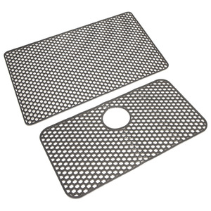 Silicone Kitchen Sink Mat Honeycomb Drain Pad Gray 72x40 Cm Anti Slip Food Grade For Fruits Vegetables - Product Image 2