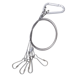 Kit de <span class=keywords><strong>suspension</strong></span> en promotion avec crochet, câble en acier inoxydable et pince en laiton - Product Image 1