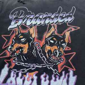 <span class=keywords><strong>T</strong></span>-<span class=keywords><strong>shirt</strong></span> in cotone elasticizzato comoda, vestibilità ampia, stile longline, stampa <span class=keywords><strong>band</strong></span> rock retrò, per festival <span class=keywords><strong>musicali</strong></span> e street culture estiva - Product Image 4