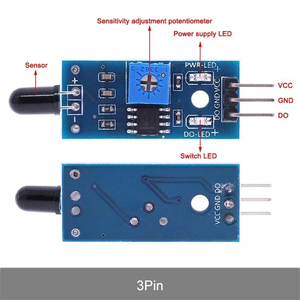 3pin 4pin IR Infrared Flame Detection <strong>Sensor</strong> Module IR Flame <strong>Sensor</strong> Module Detector Smartsense for Arduino - Product Image 2