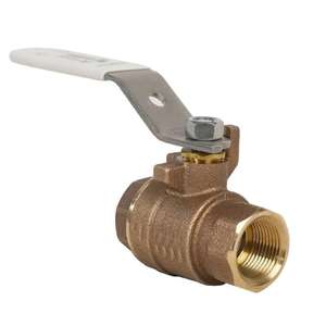 Válvula de bola de bronce sin plomo, puerto completo de 2 piezas, conexión roscada, ajuste de acero inoxidable, 600 CWP, 150 <span class=keywords><strong>WSP</strong></span> - Product Image 2