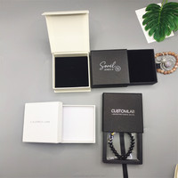 Groothandel op maat gemaakte logo harde papieren dikke kartonnen juwelendoosjes, stevige schuiflade doos met cadeauverpakkingen