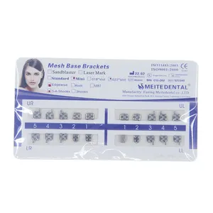 Braket Dasar Jala Edgewise Mini Ortodontik Pabrik Tiongkok Gaya Baru Kait 022 345