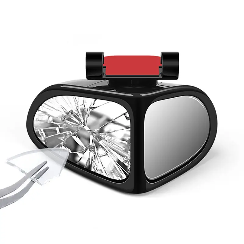 Cermin spion tambahan pembalik dapat diatur, cermin titik buta sudut lebar reflektif