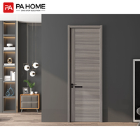 Porte intérieure en bois de chambre à coucher simple de conception moderne luxueuse de PA dernière avec le cadre en aluminium
