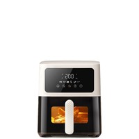 Friteuse électrique à air chaud et micro-ondes tout-en-un, grande capacité, multifonctionnelle, contrôle tactile intelligent automatique, antiadhésive