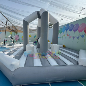 Gigantesco Percorso a Ostacoli Gonfiabile per Feste all'Aperto, <span class=keywords><strong>Gioco</strong></span> Estremo e Divertente Wipeout Challenge con Sfera Demolitrice - Product Image 3